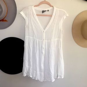 Anthropologie White Blouse